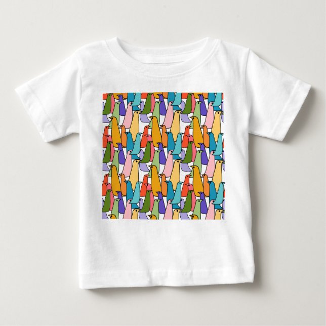 Colourful Birds  Baby T-Shirt (Front)