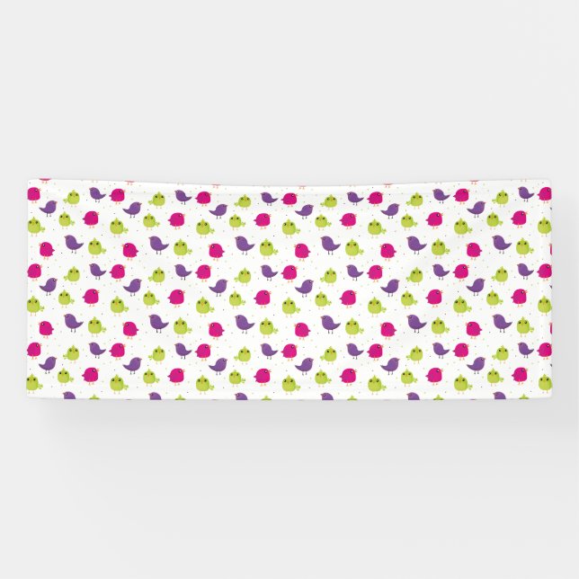 Colourful birds banner (Horizontal)