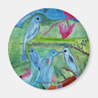 Colourful Birds Magnet