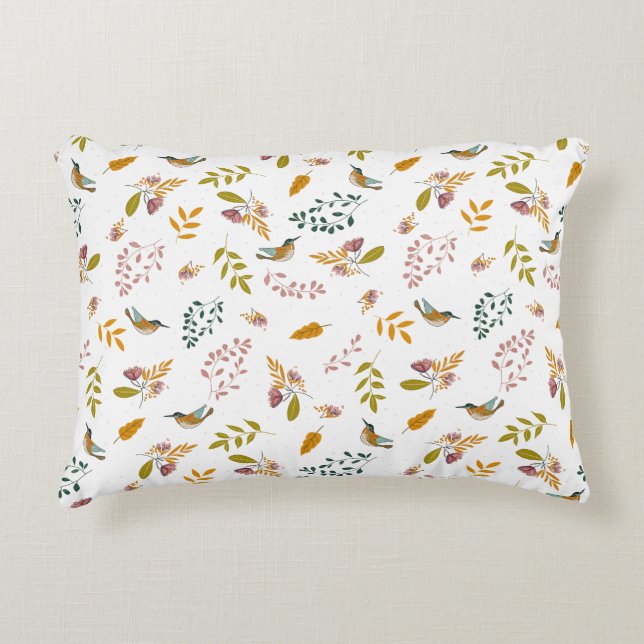 Colourful birds Pillowcase Decorative Cushion (Front)
