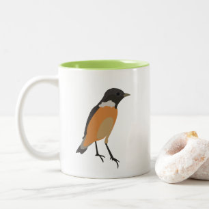 Colourful Birds Songbird  Two-Tone Coffee Mug