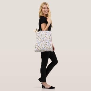 Colourful birds tote bag