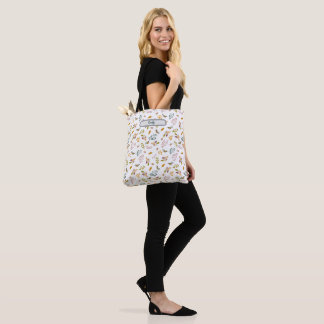 Colourful birds tote bag