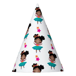 Colourful Birthday Ballerina Dress Party Hat