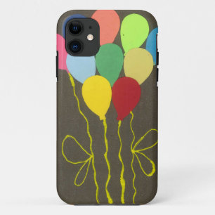 Colourful Birthday Balloons Graphic Art Design iPhone 11 Case