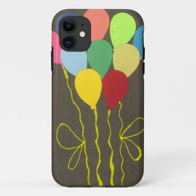 Colourful Birthday Balloons Graphic Art Design Case-Mate iPhone Case (Back)