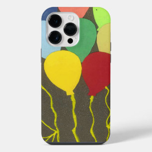 Colourful Birthday Balloons Graphic Art Design iPhone Case