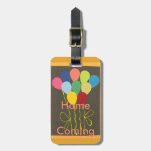 Colourful Birthday Balloons Graphic Art Design Luggage Tag