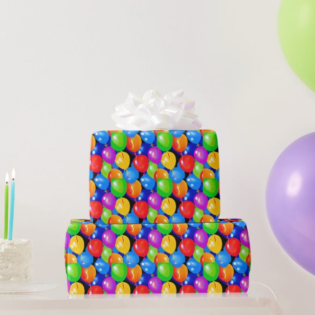 Colourful Birthday Balloons Paper Plate (Party Gifts)