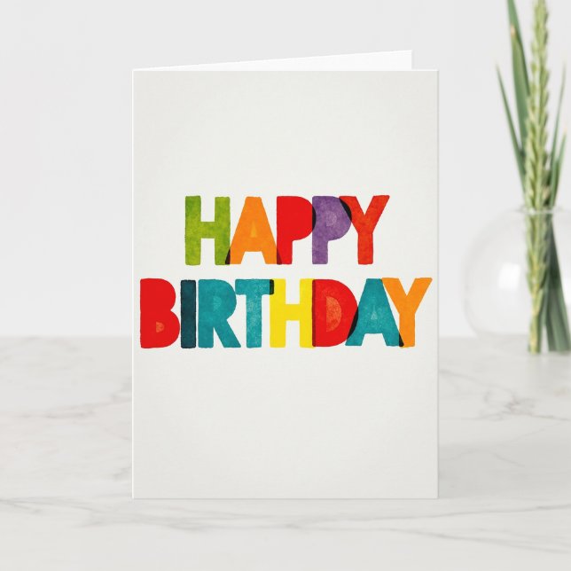 Colourful Birthday Card (Front)