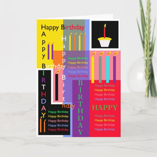 Colourful Birthday Card (Front)