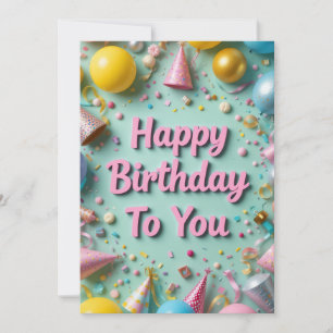 Colourful Birthday Celebration Card
