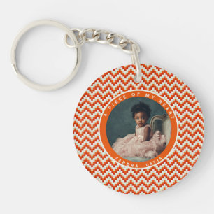 Colourful Birthday Gifts For Him Stripe Pattern Key Ring