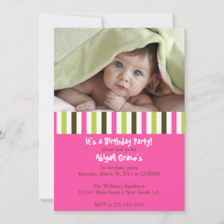 Colourful Birthday Invitation