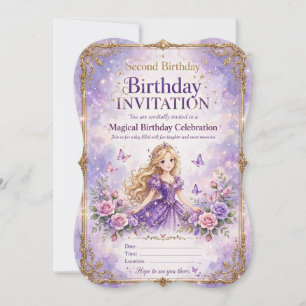 Colourful Birthday Invitation Card – Magical Party