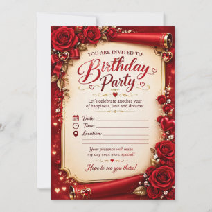 Colourful Birthday Party Invitation Card