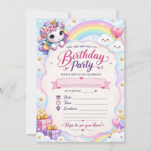 Colourful Birthday Party Invitation – Fun & Festiv