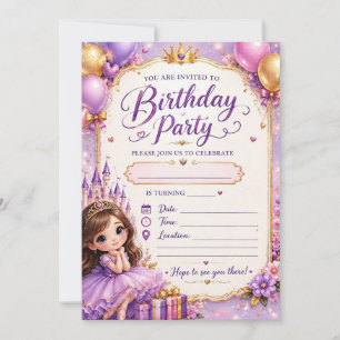 Colourful Birthday Party Invitation – Fun & Festiv