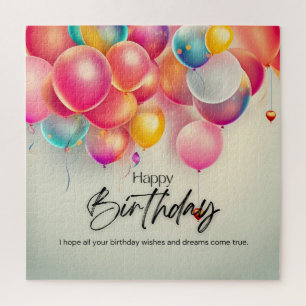 Colourful Birthday Wishes Jigsaw Puzzle