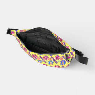 Colourful Bitcoin Pattern Bum Bags