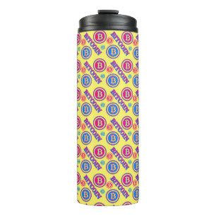 Colourful Bitcoin Pattern Thermal Tumbler