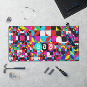 Colourful Bitcoin (Vibrant HD) Desk Mat