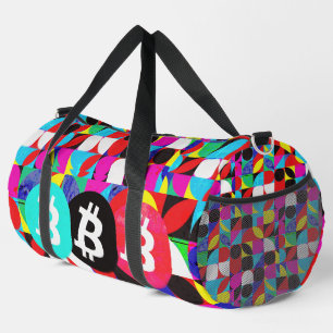 Colourful Bitcoin (Vibrant HD) Duffle Bag