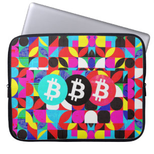 Colourful Bitcoin (Vibrant HD) Laptop Sleeve