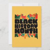 Colourful Bits Black History Month Greeting Card