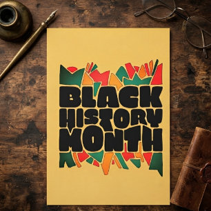 Colourful Bits Black History Month Greeting Card