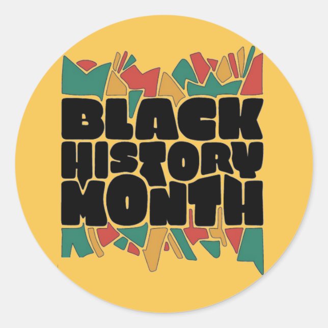 Colourful Bits Bold Black History Month Stickers (Front)