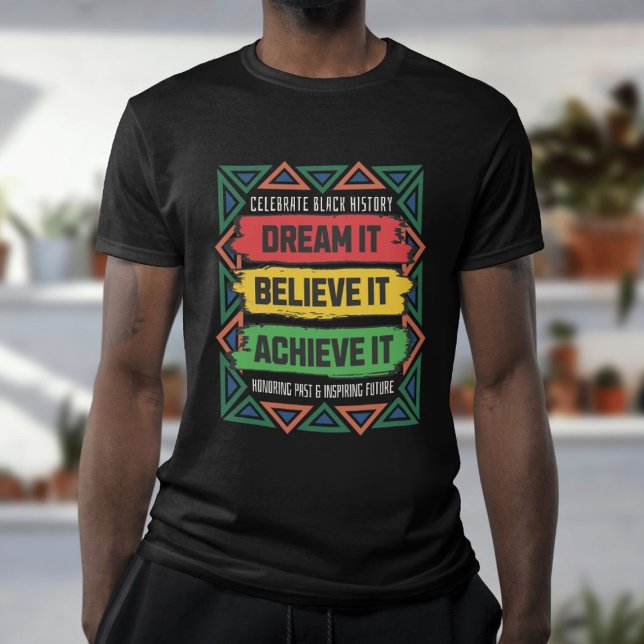 Colourful Black History Month History Celebration T-Shirt (Creator Uploaded)