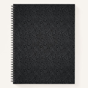 Colourful Black Pattern Snakeskin Notebook