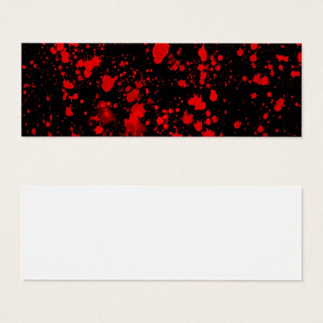 Colourful Black Red Paint Splatter Artistic Splash (Front & Back)