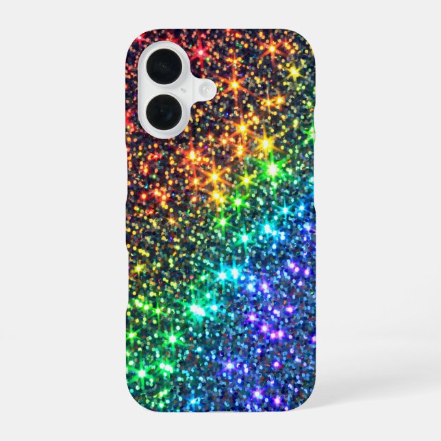 Colourful bling iPhone 16 case (Back)