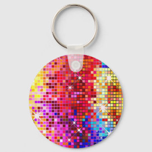 Colourful Bling Pattern Key Ring