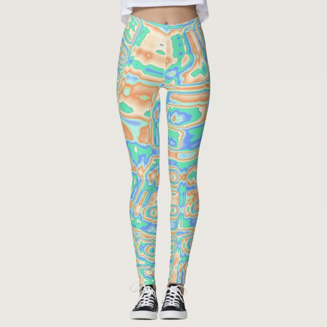 Colourful Blobs Leggings (Front)