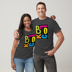 Colourful Block Party Retro Community Event T-Shirt