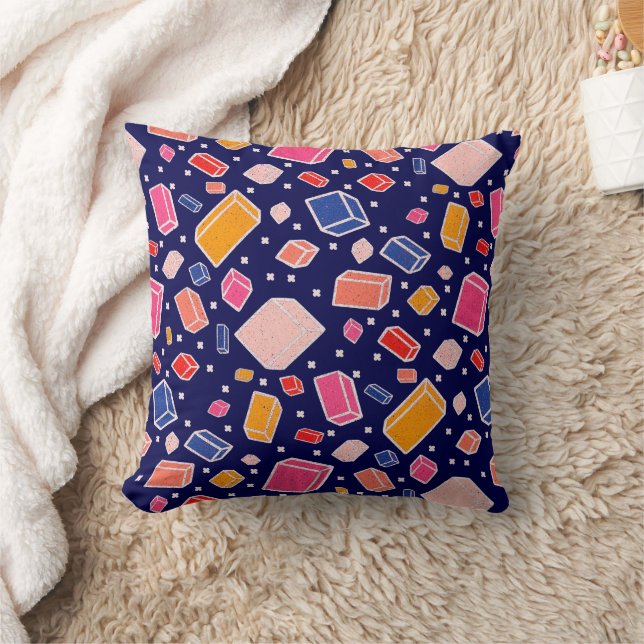 Colourful Block Pattern Drawing Kids Room  Cushion (Blanket)