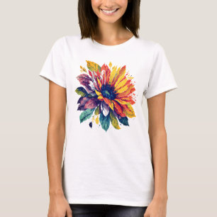 Colourful Blooming Flower on a Summer day T-Shirt