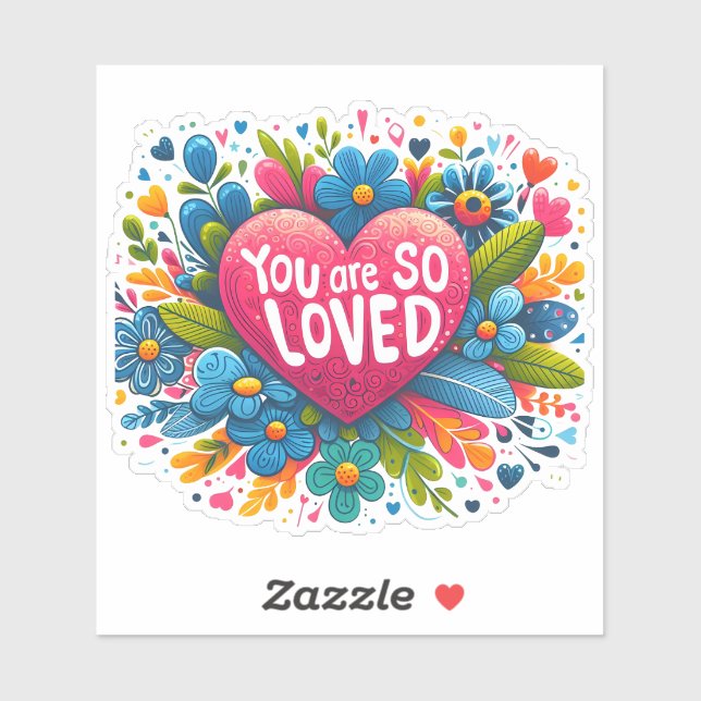 Colourful Blooms Around a Loving Heart (Sheet)