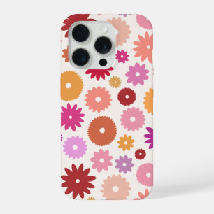 Colourful Blooms Big Pattern iPhone 15 Pro Case