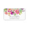 Colourful Blooms Floral Return Address Label