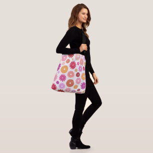 Colourful Blooms Large Pattern Crossbody Bag
