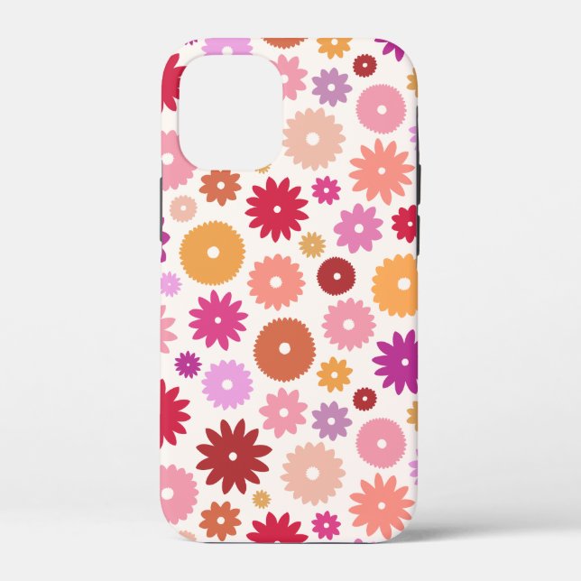 Colourful Blooms Pattern Case-Mate iPhone Case (Back)