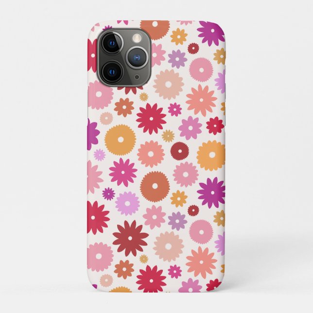 Colourful Blooms Pattern Case-Mate iPhone Case (Back)
