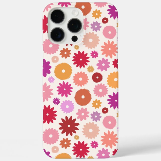 Colourful Blooms Pattern Case-Mate iPhone Case (Back)