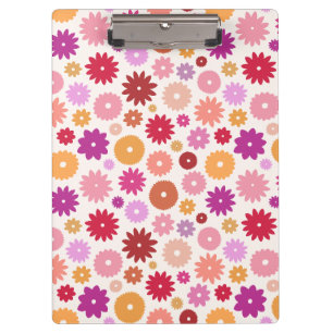 Colourful Blooms Pattern Clipboard