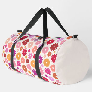 Colourful Blooms Pattern Duffle Bag