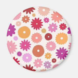 Colourful Blooms Pattern Magnet
